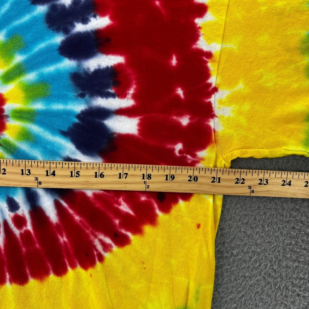 FREEZE Brand Tie Dye T-Shirt Adult Large Multi-Color Spiral Swirl Boho Grunge - Picture 4 of 13